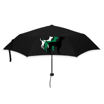 3 Dogs Silhouette Team Crew Friends - Umbrella (small) - black - Front