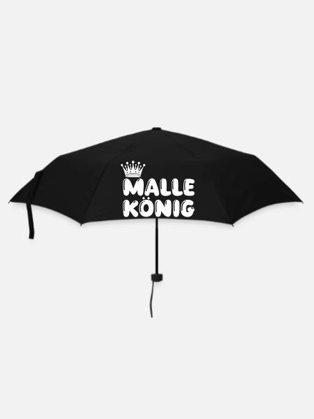 malle könig - Regenschirm (klein) - Schwarz
