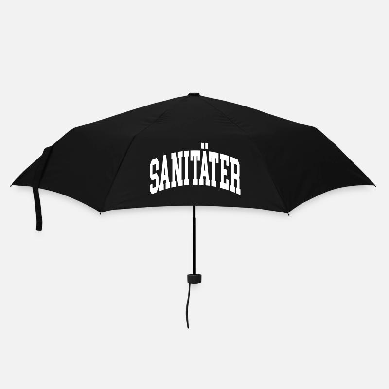 Sanitäter - Regenschirm (klein) - Schwarz