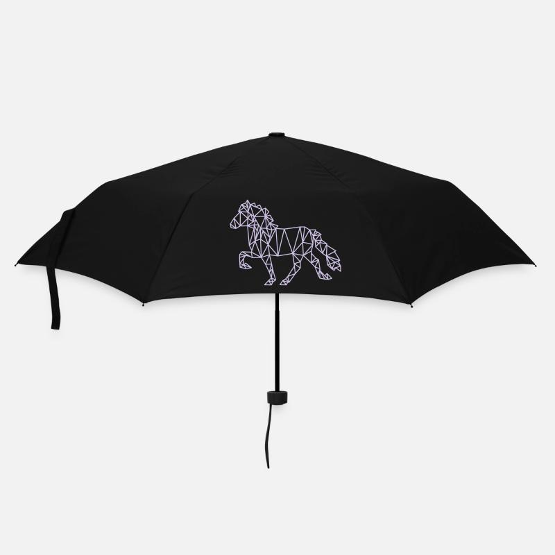 Isländer - Regenschirm (klein) - Schwarz