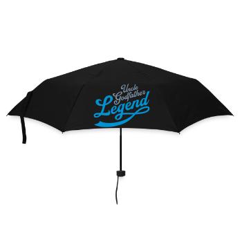 Uncle Godfather Legend Zitat - Regenschirm (klein) - Schwarz - Vorne