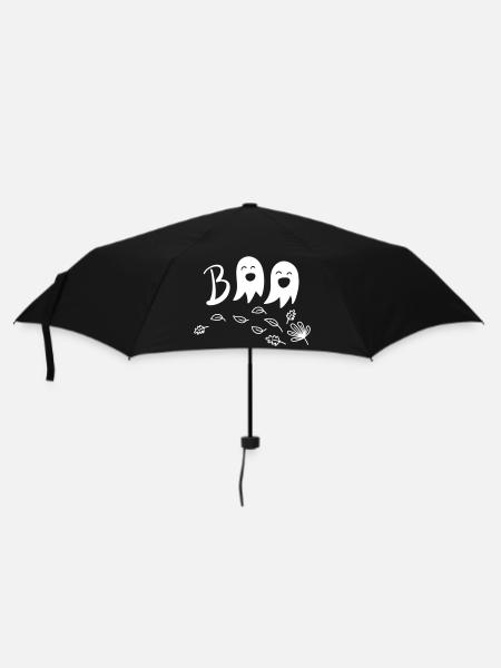 BOO blanc - Parapluie standard - noir