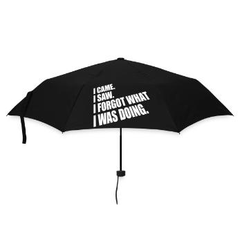 I came saw forget - Umbrella (small) - black - Front