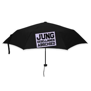 Enterrement de vie de jeune fille Jga Coeur - Parapluie standard - noir - Devant