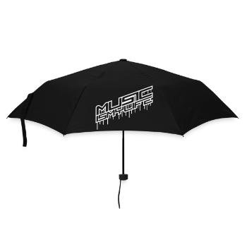 Music is Life Graffiti Tropfen Musik Leben Spruch - Parapluie standard - noir - Devant