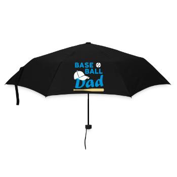 Baseball dad (Spielball, Baseballkappe, Baseballsc - Regenschirm (klein) - Schwarz - Vorne