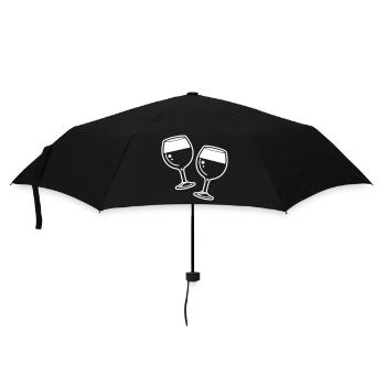 Wine Symbol Red Wine - Umbrella (small) - black - Front