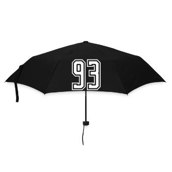 93 Numéro de numéro - Parapluie standard - noir - Devant