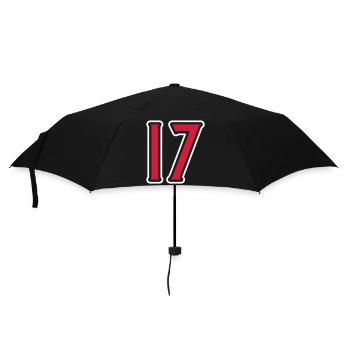 17 Number symbol - Umbrella (small) - black - Front