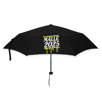 Malle 2025 Mallorca Urlaub - Regenschirm (klein) - Schwarz - Vorne