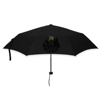 Ferme Bauernhof - Parapluie standard - noir - Devant