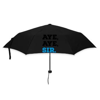 Aye Aye Sir - Regenschirm (klein) - Schwarz - Vorne