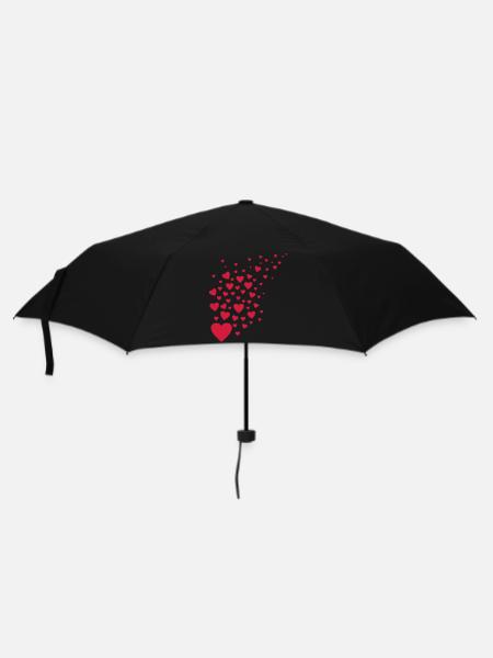 Coeur / beaucoup de coeurs pour voler etc mariage - Parapluie standard - noir