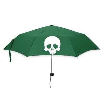 skull - Regenschirm (klein) - Flaschengrün - Vorne