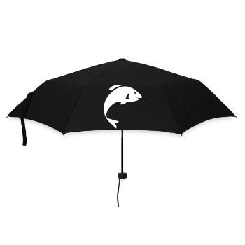 Symbole du poisson - Parapluie standard - noir - Devant