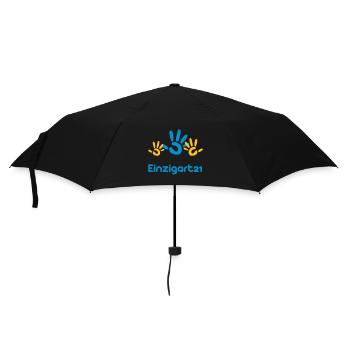Einzigart21 - Regenschirm (klein) - Schwarz - Vorne