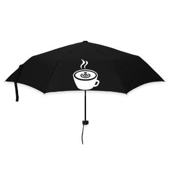 Coffee Icon - Umbrella (small) - black - Front