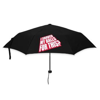 I shaved my balls - Umbrella (small) - black - Front