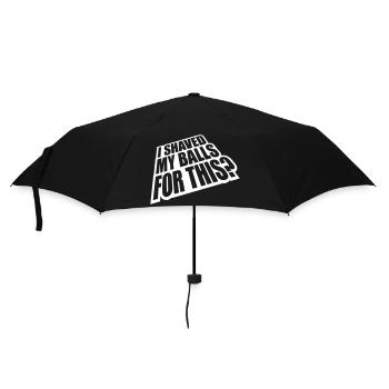 I shaved my balls - Umbrella (small) - black - Front
