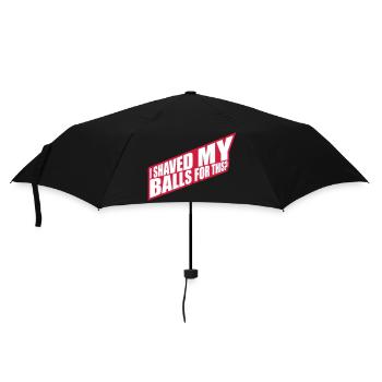 I shaved my balls - Umbrella (small) - black - Front