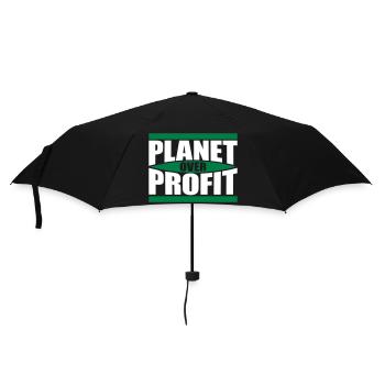 Planète sur le devis de profit - Parapluie standard - noir - Devant