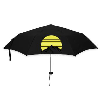 Mountains Mountains Mountains 1 - Umbrella (small) - black - Front