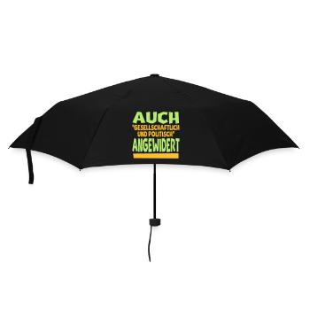 angewidert II - Regenschirm (klein) - Schwarz - Vorne