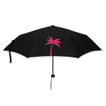 Palm Tree Island Tree Beach Holiday Coconut Sea Cool - Umbrella (small) - black - Front