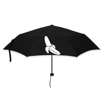 Banane - Regenschirm (klein) - Schwarz - Vorne