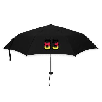 83 Symbole numérique Allemagne - Parapluie standard - noir - Devant