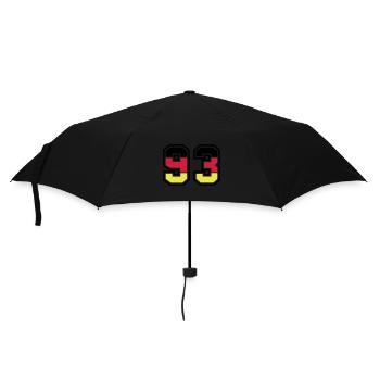 93 Symbole numérique Allemagne - Parapluie standard - noir - Devant
