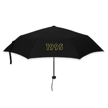 1995 Year Birthday - Umbrella (small) - black - Front