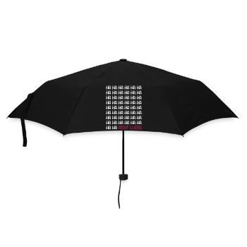 Ha Ha Ha Ha Ha Ha Ha Ha Ha Ha Ha Ha nicht lustig - Regenschirm (klein) - Schwarz - Vorne