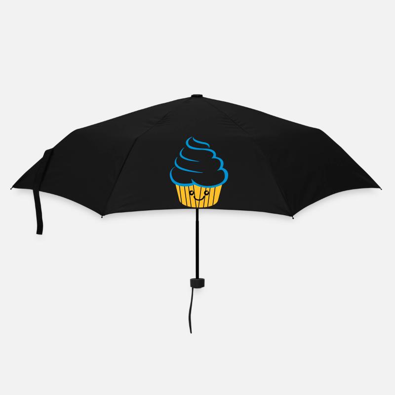 Cupcake Funny - Regenschirm (klein) - Schwarz
