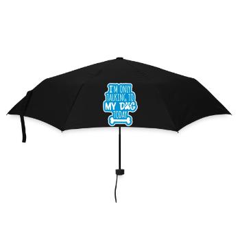 only talking to dog - Umbrella (small) - black - Front
