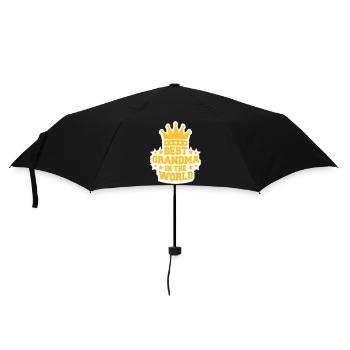 Best Grandma In the World Krone Königin Logo - Regenschirm (klein) - Schwarz - Vorne