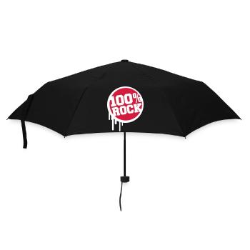 100% Percent Musique Rock Timbre Graffiti Drops - Parapluie standard - noir - Devant
