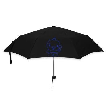 Canard Bébé Enfant Hochet Couche Mignon Sucette - Parapluie standard - noir - Devant