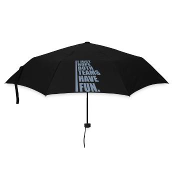 Both Teams Have Fun - Regenschirm (klein) - Schwarz - Vorne