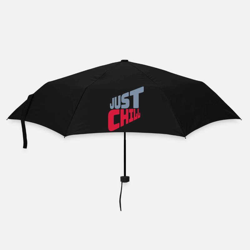 Just Chill Text Logo - Parapluie standard - noir