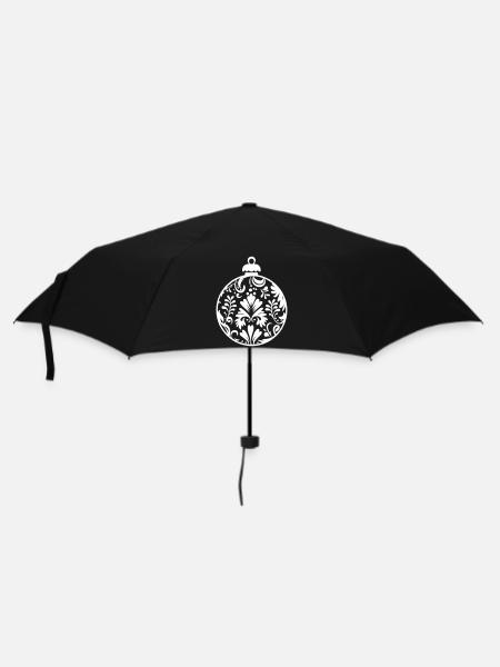 Christbaumkugel - Regenschirm (klein) - Schwarz