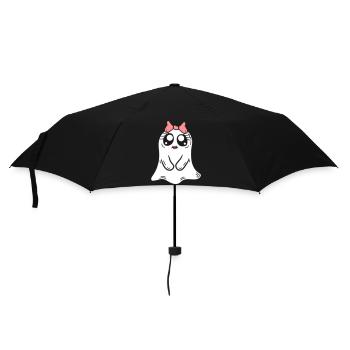 Comic Little Ghost Girl - Umbrella (small) - black - Front