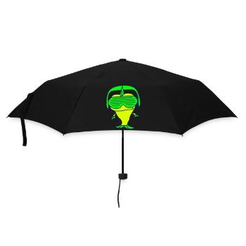 Party Fish Underwater Sea Animal Music Club Fun - Umbrella (small) - black - Front