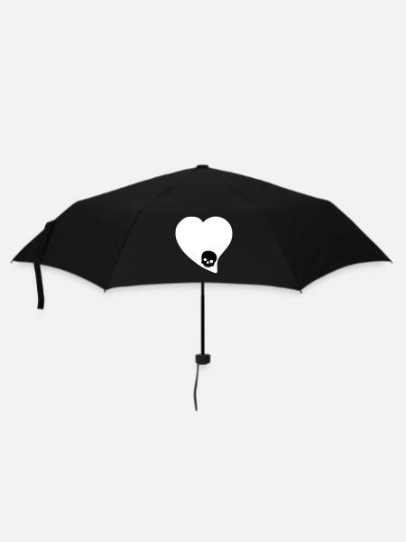 Selbst denken - Regenschirm (klein) - Schwarz