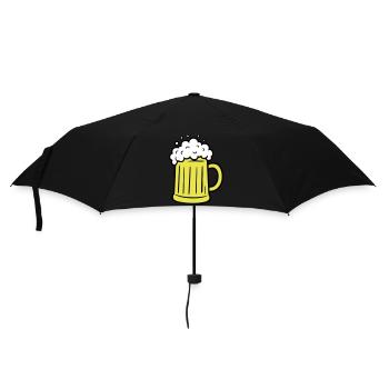 Verre à bière Beer Comic - Parapluie standard - noir - Devant