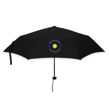 Conception de tennis - Parapluie standard - noir - Devant