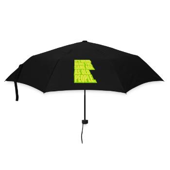 being old people age - Regenschirm (klein) - Schwarz - Vorne