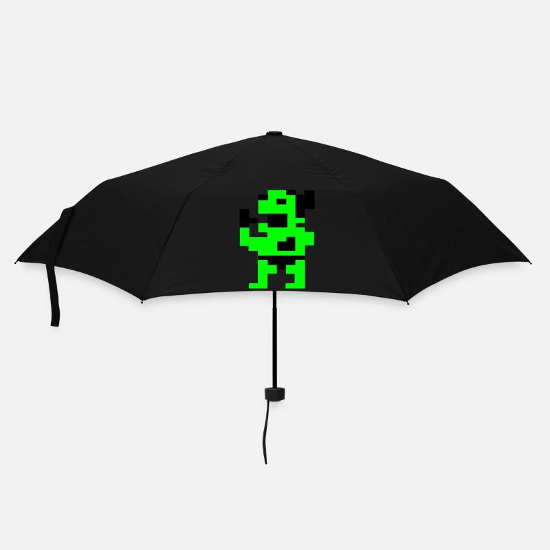 The Fat Green (Pix) - Umbrella (small) - black