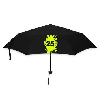 Klecks 25 - Regenschirm (klein) - Schwarz - Vorne