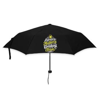 Mallorca Drinking Team - Regenschirm (klein) - Schwarz - Vorne